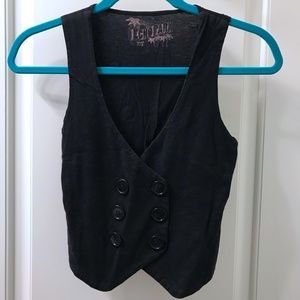 Echo Park Black T-shirt Vest - Small
